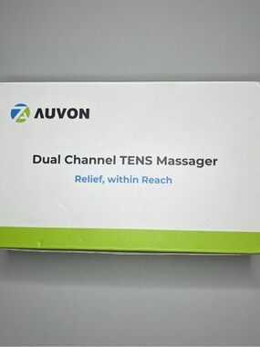 Auvon Dual Channel TENS Unit Massager New Muscle Stimulator 20 Modes Pain Relief